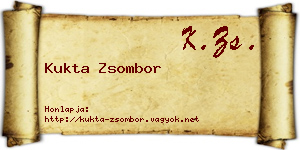 Kukta Zsombor névjegykártya