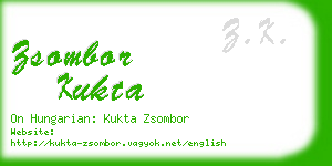zsombor kukta business card